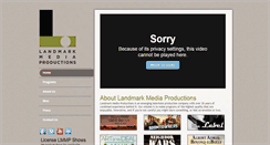 Desktop Screenshot of landmarkmediaproductions.com